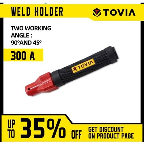 TOVIA 300A Weld Holder Professional Electrode Holder 1.0-4.0mm Safe Weld Clamp Strong Screw Weld Holder