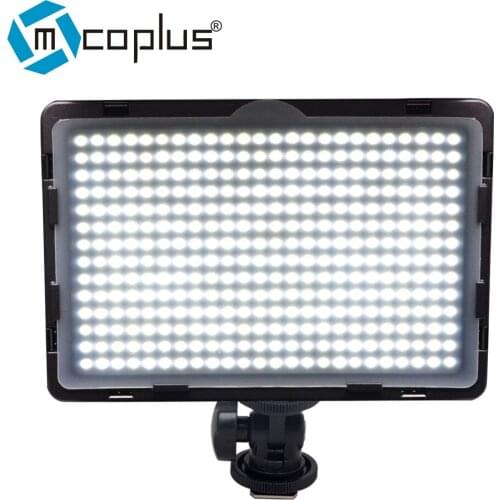 Mcoplus LED-340A Video LED Light for DSLR Camcorder Video Camera Video Shooting Lumen 1600LM with Hot Shoe Mount