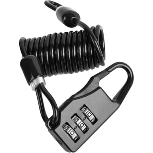 Bicycle Lock Helmet Wire Rope Code Lock Bicycle Security Lock Bicycle Equipment MTB Anti-theft Lock Bike Wire Rope