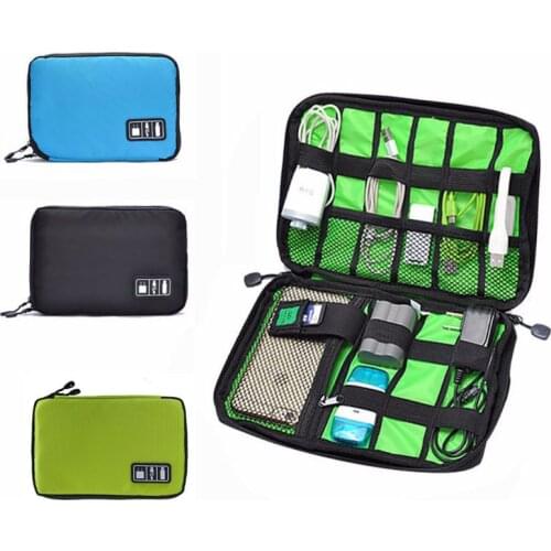 Waterproof Outdoor Tools Organizer Bag USB Drive Earphone Holder Bag Camping Equipment Mini Travel Portable Storage Pack 4 Color