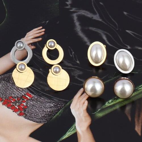 Punk Women 2020 Stainless Steel Earrings For Women Drop Earrings Geometry Earrings Chain Earring Earrings Party Jewelry Girls