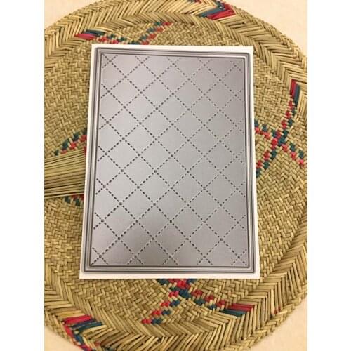 0044 Grid Stitch Background Die Die Cutting Plate Metal Cutting Dies For Scrapbooking and Card Making