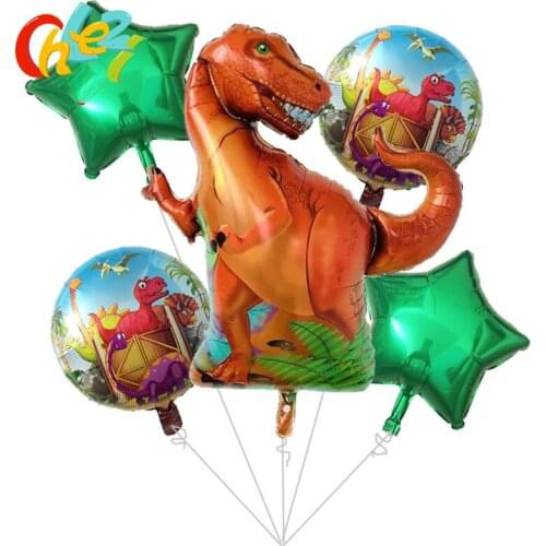 5pcs/lot Big Dinosaur balloons baby shower Birthday Party Decorations jurassic world animal balloons Kids Children Gift globos
