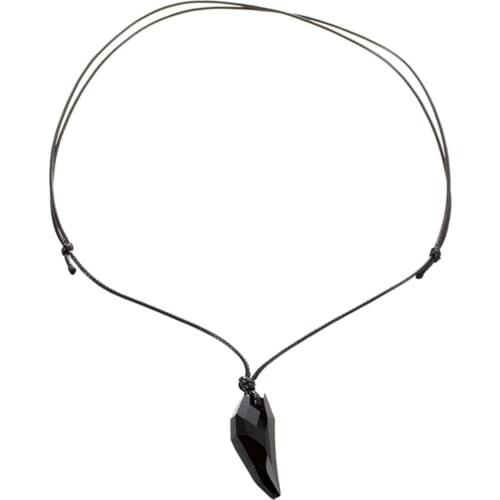 Cheap New Mens Classic Sexy Crystal Wolf Tooth Pendant Necklace