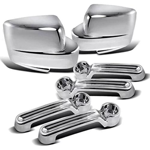 For Jeep Liberty 08-12 / Dodge Nitro 07-11 Sxt Slt ABS Chrome Plated Door Mirror Covers Car Accessorie Handle Cover