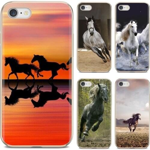 For Samsung Galaxy J1 J2 J3 J4 J5 J6 J7 J8 Plus 2018 Prime 2015 2016 2017 EU horses Running Printed Cell Soft TPU Cover