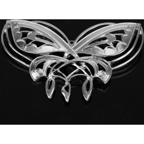 Dongsheng Popular Butterfly Brooches Wedding Crystal Rhinestone Luxury brooches for women bouquet Jewelry making Gifts -40