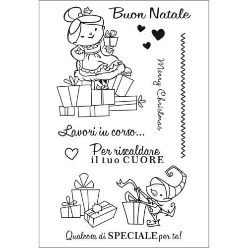 Italian girl Clear Stamps for Scrapbooking Tampons Transparents Seal Background Stamp Card Making Diy Boy running