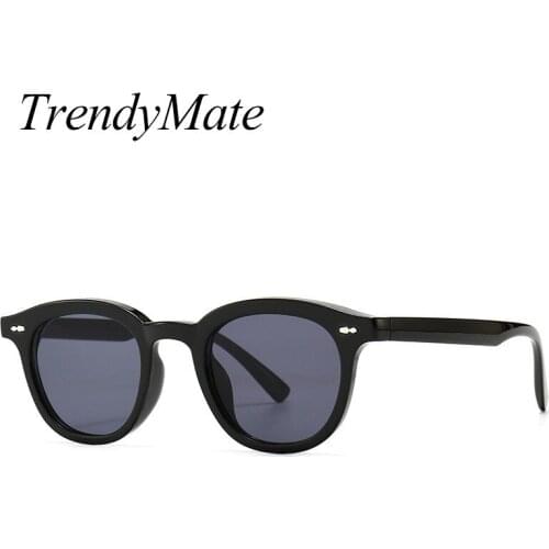 2021 Retro Round Sunglasses Women Men Brand Design Transparent Female Sun Glasses Men Oculos De Sol Feminino Lunette Soleil 6089