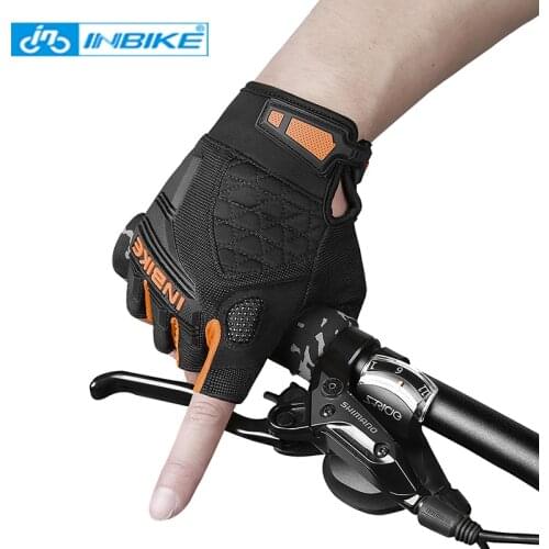 INBIKE Summer Cycling Gloves 2021 Half Finger Road MTB Bike Gloves For Men Women Sport Hiking Fitness Motorcycle Bicycle Gloves