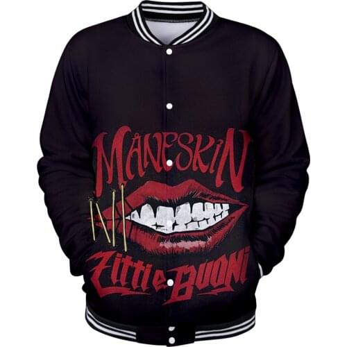 Men Boy Baseball jacket New honor Band Maneskin Varsity Jacket Men women Plus Size Maneskin Jacket Autumn Winter Clothes