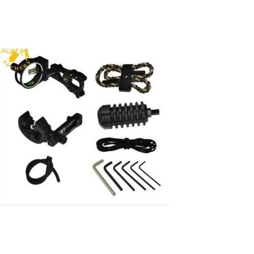 Archery upgrade combo Bow Sight Kits Arrow Rest Stabilizer Compound Bow kit Free shipping