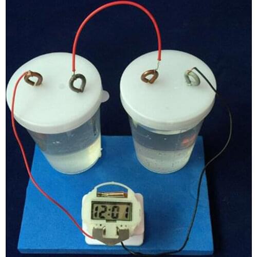 Science Diy Physics Experiments Fresh Water Power Generation Clock Developing Intelligent Model Toy Birthday Gift