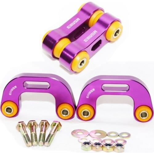 Front+Rear ANTI ROLL SWAY STABILIZER BAR End Link fit 02-07 Suba*ru Imprez