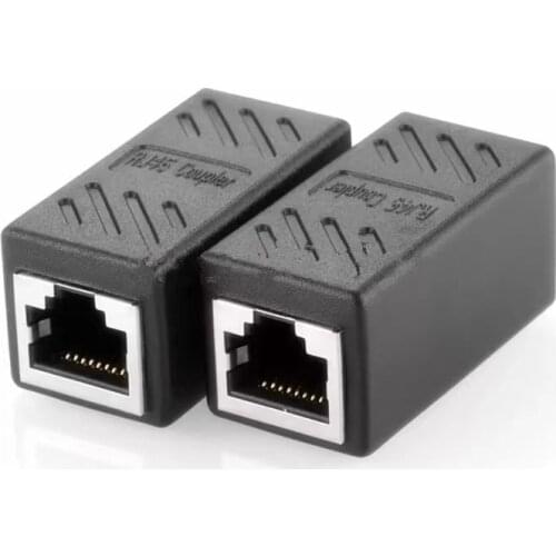 Female to Female Network LAN Connector Adapter Coupler Extender RJ45 Ethernet Cable Extension Converter Female to Female Networ