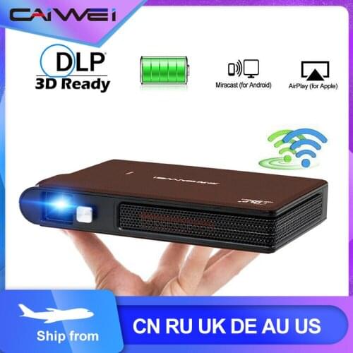 Portable Pocket Mini 3D DLP Projector LED Home Cinema Support HD Video WIFI Mobile Beamer For Smartphone Projectors
