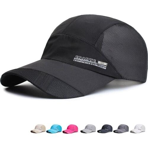 Adjustable Baseball Cap for Мan Summer Sports Cap Quick Dry Breathable Sun Hat Golf Tennis Running Hiking Camping Sportswear