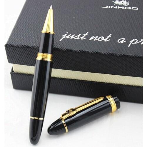 High Quality Metal Ballpoint Pen 0.7mm Black ink Luxury jinhao 159 Roller Pen For Business Writing Office School Supplies