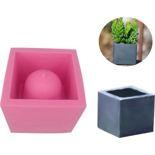 Silicone Mold DIY Ashtray Candle Holder Mold Gypsum Cement Fleshy Pot Succulent Plant Flower Pot Silicone Mold Concrete Molds