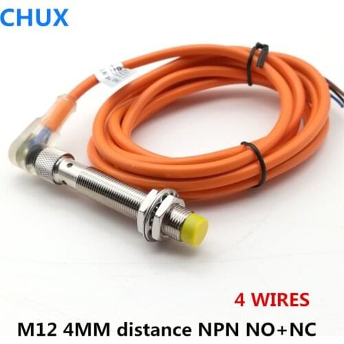 Mask machine Sensor Connector Bend Type 4mm detection Distance Angle With Led Indicator Inductive Proximity Switch NPN