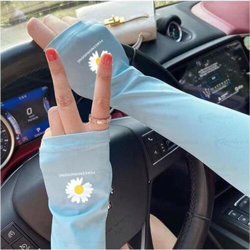 Ice Sunscreen Cool Sleeves Men 2021 New Summer UV Outdoor Sports Sleeve Cute Korean Style Versatile Warmers Cycling Arm sleeves