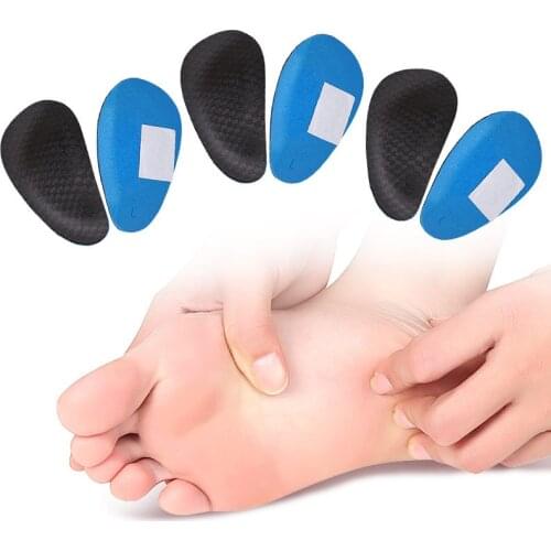 Unisex PVC Orthopedic Insoles Flat Foot Sole Pad Flat Foot Correction High Arch Shoes Insert Pad Plantar Fasciitis Feet Care 2pc