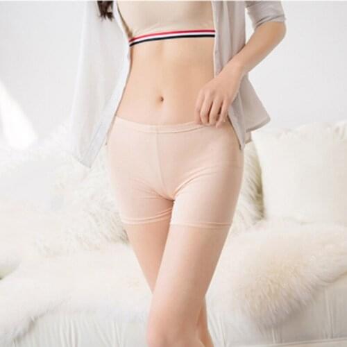 Women Safety Shorts Panties Female Boxer Lingerie Sexy Breathable Stretchy Thigh Shorts Underwear Ladies Solid Color Clothing