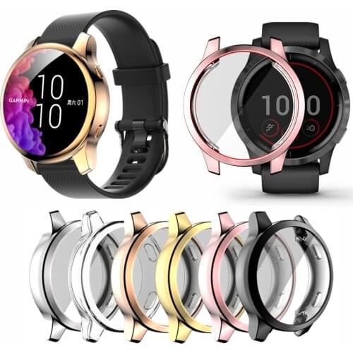 TPU Protector Case Shell for Garmin Venu 2/2S 40mm 45mm SmartWatch Full Screen Protector Accessories for Vivoactive 4 4S Frame