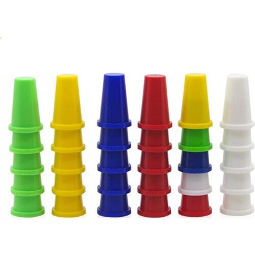 10 Pcs Magic Fingertip Finger Decor Stall Colorful Thimble Magic Tricks Cups Prop Stage Magic Tricks Special Cups