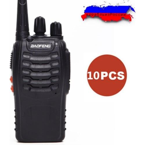 10PCS/set Baofeng BF-888S Walkie Talkie Two way Radio bf888s 5W 16CH UHF 400-470MHz BF 888S Comunicador Transmitter Transceiver