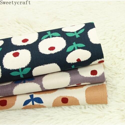 110x45cm High Quality Thick Cotton Fabric By Yard Tree Printed Tissus DIY Sewing Bag table cloth curtain pillow Party Home Decor