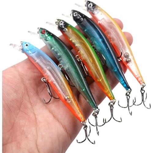 5Pcs Minnow Laser Hard Bait Fishing Lure Set with Hook Fish Wobblers Crankbait Artificial Hard Bait Pesca Fishing Tackle 10cm 8g