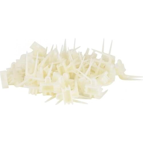 50PCS Birds Parrots Fruit Fork Pet Supplies Plastic Food Holder Feeding On Cage Pet Supplies Fruit Snacks Fork