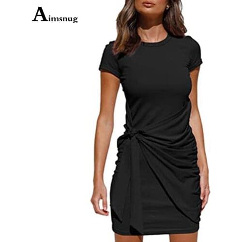 Черные летние платья Aimsnug China At AliExpress