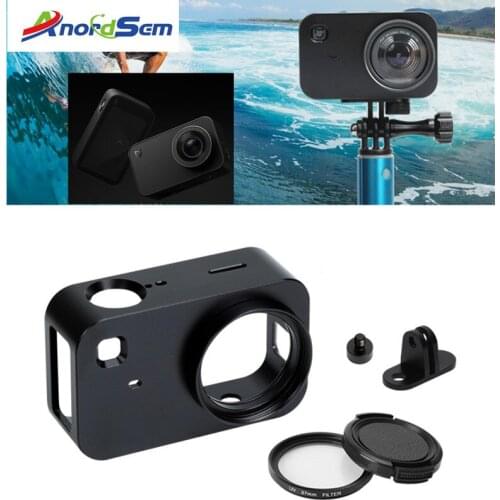 Anordsem Protective Frame Mount for Xiaomi Mijia 4K Mini Action Camera Aluminum Accessories Housing Case