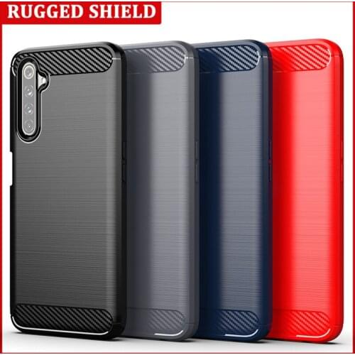 For OPPO Realme 6 Pro Carbon fiber Cover Phone Case Bumper Case Full Protection Shockproof Bumper for OPPO Realme 6