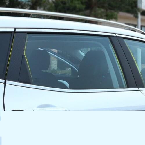 Carbon Fibre Window Middle Pillar Decorated Cover Sticker For Great Wall Haval H2S CBA020