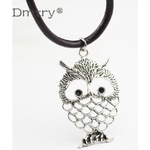 Dmtry 3pcs/lot Jewelry Making Bracelet Cord Charms Owl Charms Necklace Pendant Findings Accessories Handmade DIY Gift LC0132