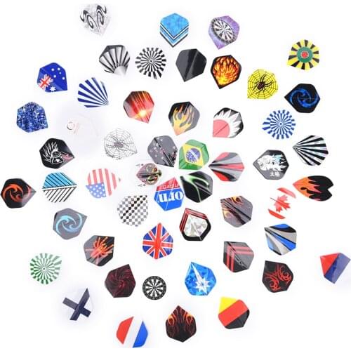 150PCS High Quality Dart Flights in 50 Kinds of Patterns Super Value Flights RARE Darts Fin Feather Accessories