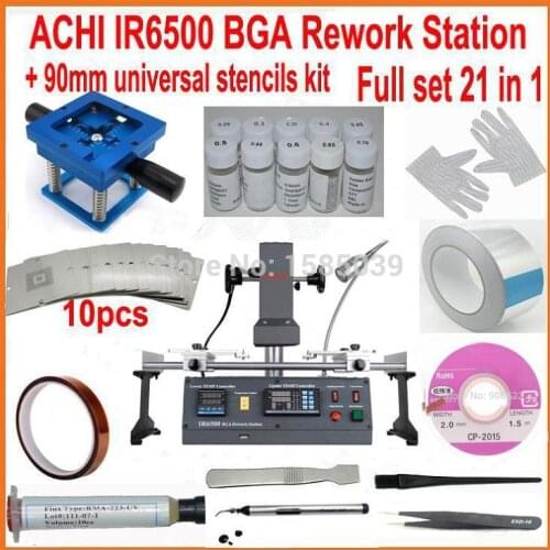 Hot sale ! ACHI IR6500 IR 6500 BGA Repair soldering machine Rework Station Upgrade from IR6000 with 21pcs gift kit