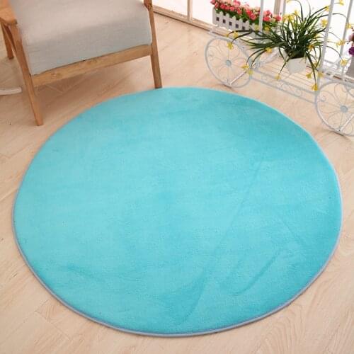 Bathroom Carpet Large Size Round Solid Coral Fleece Bath Mat Rug 1pcs Anti-Slip Toilet WC Mat Soft Bedroom Carpet tappeto bagno
