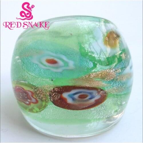 RED SNAKE Brand Fashion Ring Handmade Murano Glass Multifarious Rings RSMG0000#19