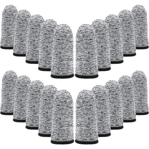 20Pcs of Anti-Cutting Finger Cot Protector Reusable Finger Cot Finger Protector Bed Suitable for Kitchen Work Sculpture