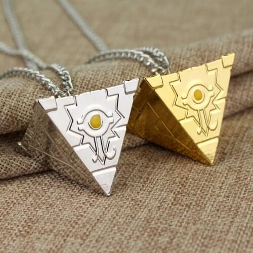 Anime Yu Gi Oh Necklace Big Size 3D Yugioh Puzzle Pendant Necklace for Women Men Keyring Choker Jewelry Accessories