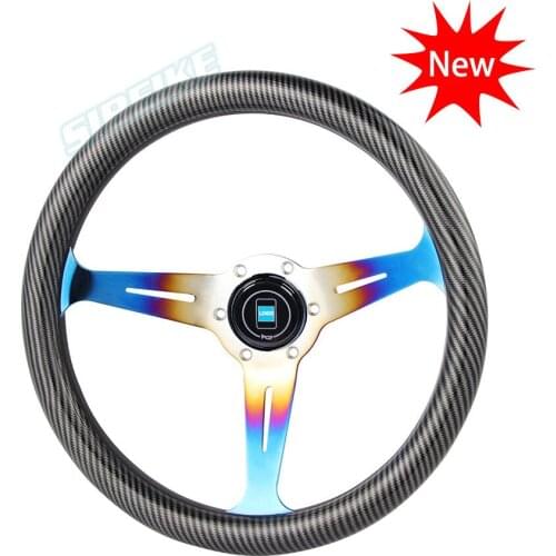 Universal Car Style Spoke Refitting Steering Wheel with Horn Button