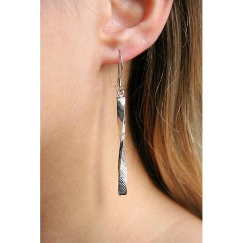 Argentum Concept-Dangle Silver set Auger Earrings-K090501