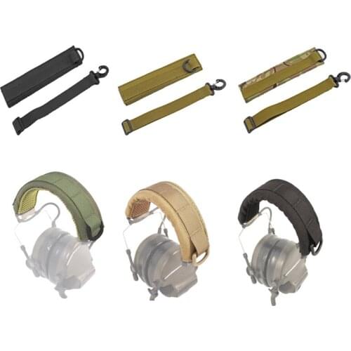 Tactical Military Combat Headphone Cover Multicam Airsoft Hunting Tactical Modular Headsets Accessories MOLLE Protection Case