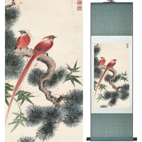 YanBolong Bird on the tree painting home office decoration painting living room painting No.040206