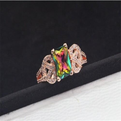 Free Shipping Fashion Jewelry 5 carat /3 carat Rose gold Color Austrian Crystal Eagagement Wedding ring for women Gift C004