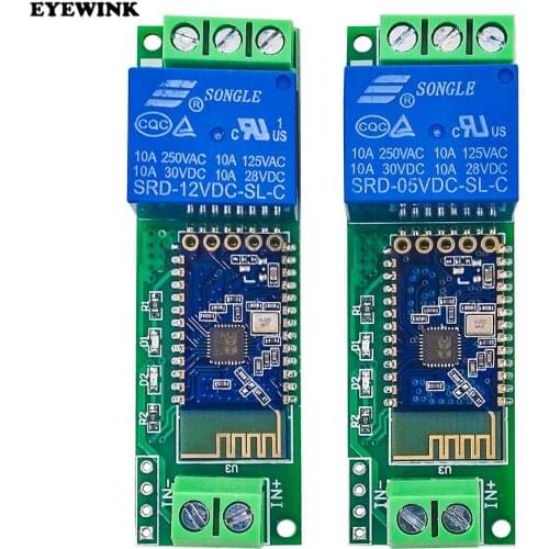 5V / 12V 1 channel Bluetooth relay Internet of things smart home phone AP remote control switch